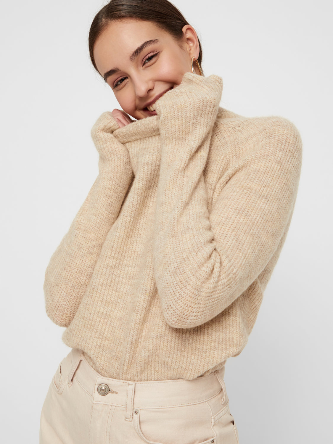 PCELLEN Pullover - white pepper